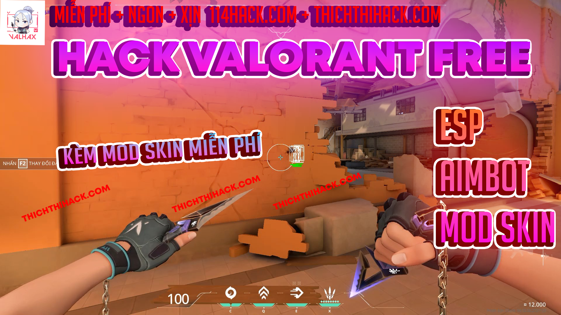 TẢI HACK VALORANT FREE MIỄN PHÍ 0Đ CHO AE + CÓ ESP AIMBOT MOD SKIN CỰC NGON NÊN THUÊ KÈM BYPASS NHA AE